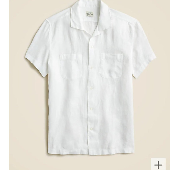 NWT J. Crew Baird McNutt Irish Linen Shirt White XL - Picture 2 of 9